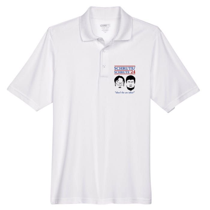 Schrute 24 DonT Be An Idiot Men's Origin Performance Pique Polo