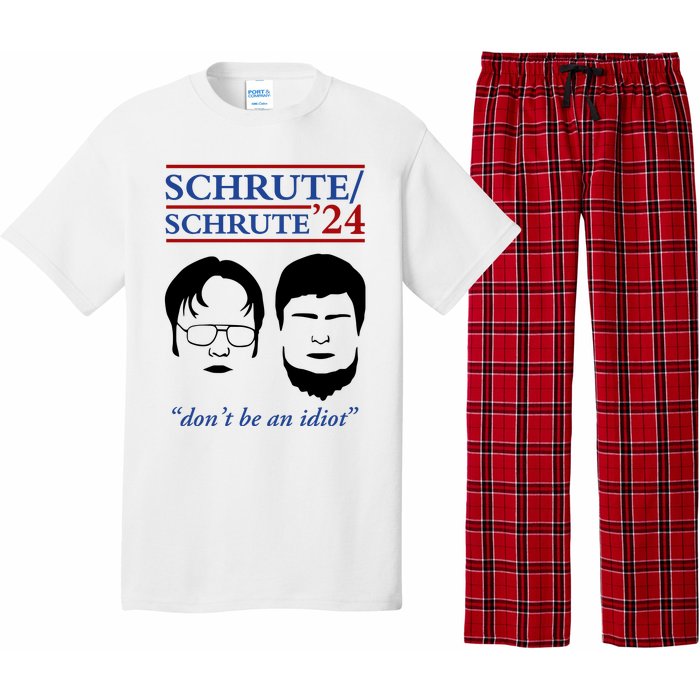 Schrute 24 DonT Be An Idiot Pajama Set