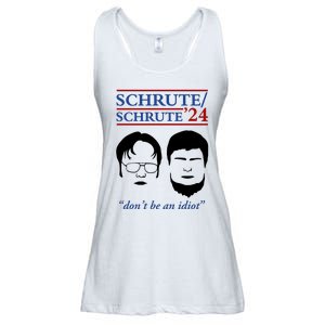 Schrute 24 DonT Be An Idiot Ladies Essential Flowy Tank