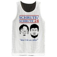 Schrute 24 DonT Be An Idiot Mesh Reversible Basketball Jersey Tank