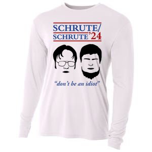 Schrute 24 DonT Be An Idiot Cooling Performance Long Sleeve Crew