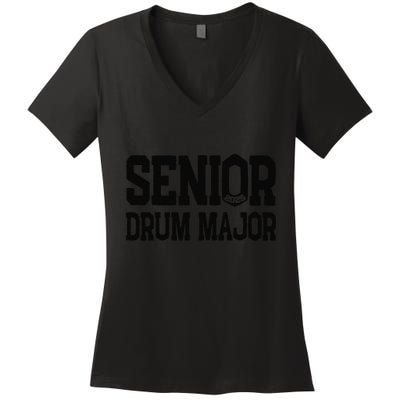 Senior 2025 Drum Major 2025 Class Of 2025 Women's V-Neck T-Shirt