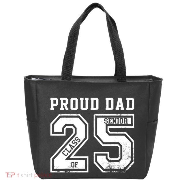 Senior 2025 Dad Class Of 2025 Father Zip Tote Bag