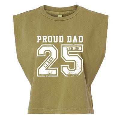 Senior 2025 Dad Class Of 2025 Father Garment-Dyed Women's Muscle Tee