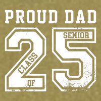 Senior 2025 Dad Class Of 2025 Father Garment-Dyed Women's Muscle Tee