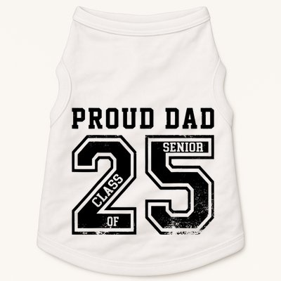 Senior 2025 Dad Class Of 2025 Father Doggie Tank