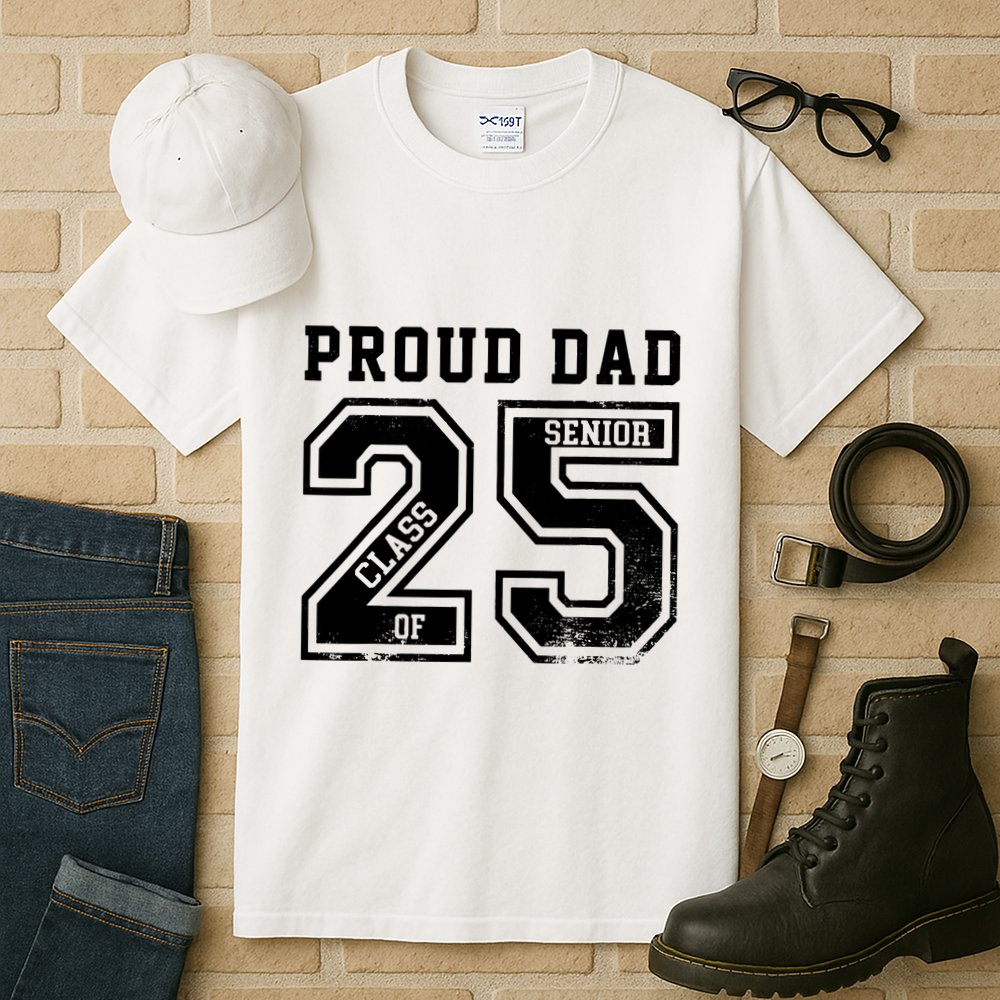 Senior 2025 Dad Class Of 2025 Father Tall T-Shirt