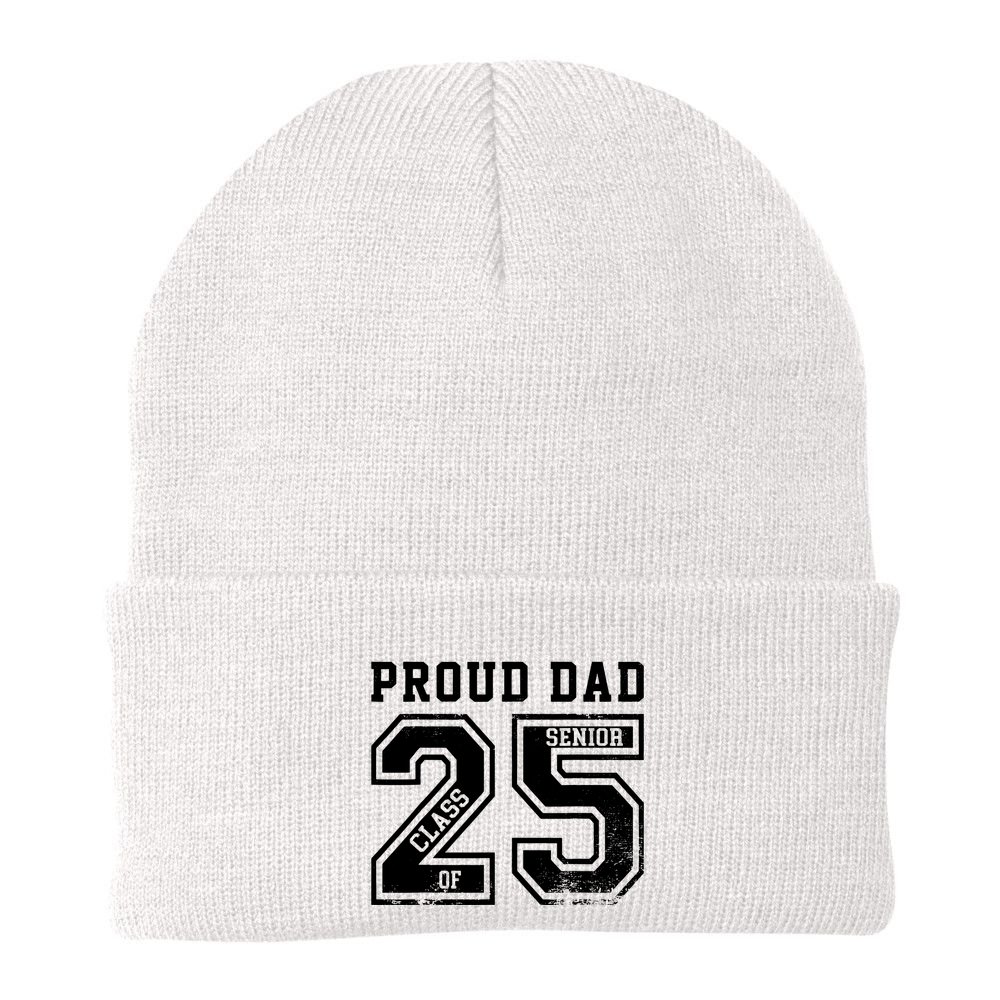 Senior 2025 Dad Class Of 2025 Father Beanie