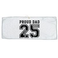 Senior 2025 Dad Class Of 2025 Father Large Microfiber Waffle Golf Towel