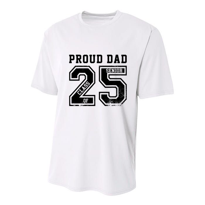 Senior 2025 Dad Class Of 2025 Father Youth Performance Sprint T-Shirt