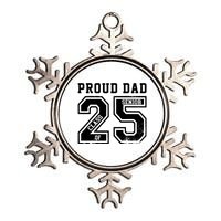 Senior 2025 Dad Class Of 2025 Father Metallic Star Ornament