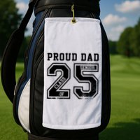 Senior 2025 Dad Class Of 2025 Father Golf Towel