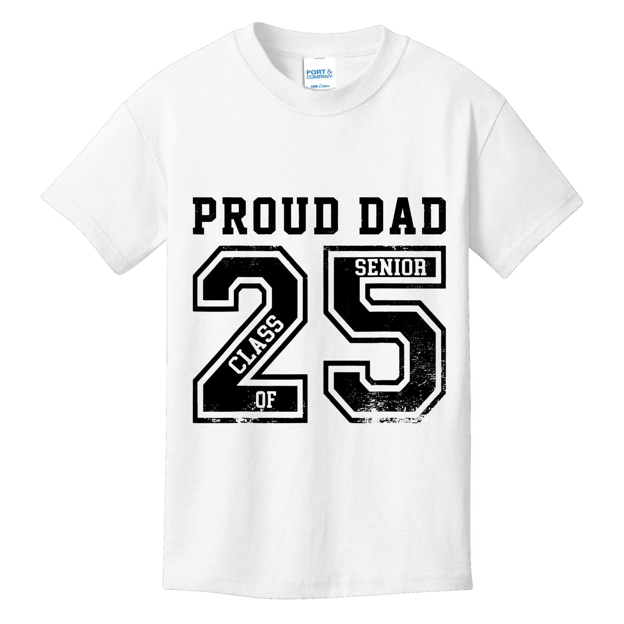 Senior 2025 Dad Class Of 2025 Father Kids T-Shirt