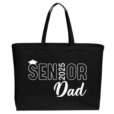 Senior 2025 Dad Class Of 2025 Father Cotton Canvas Jumbo Tote