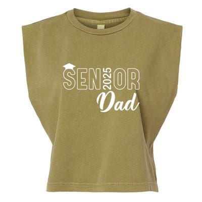 Senior 2025 Dad Class Of 2025 Father Garment-Dyed Women's Muscle Tee