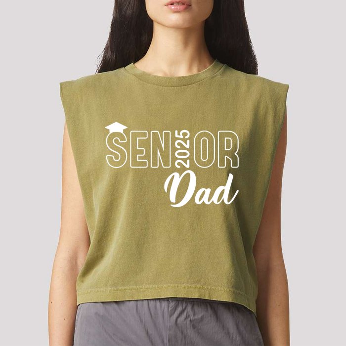 Senior 2025 Dad Class Of 2025 Father Garment-Dyed Women's Muscle Tee