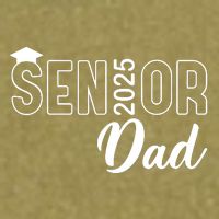 Senior 2025 Dad Class Of 2025 Father Garment-Dyed Women's Muscle Tee