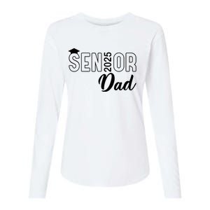 Senior 2025 Dad Class Of 2025 Father Womens Cotton Relaxed Long Sleeve T-Shirt