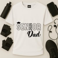 Senior 2025 Dad Class Of 2025 Father Cooling Performance Crew T-Shirt