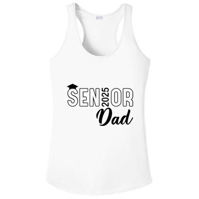 Senior 2025 Dad Class Of 2025 Father Ladies PosiCharge Competitor Racerback Tank