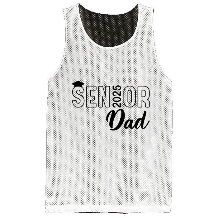 Senior 2025 Dad Class Of 2025 Father Mesh Reversible Basketball Jersey Tank