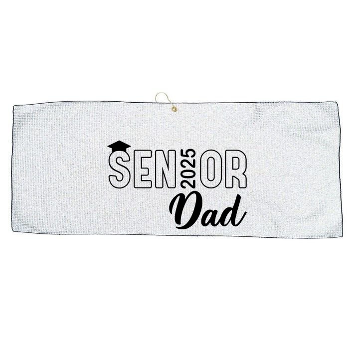 Senior 2025 Dad Class Of 2025 Father Large Microfiber Waffle Golf Towel