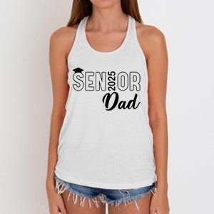 Senior 2025 Dad Class Of 2025 Father Women's Knotted Racerback Tank