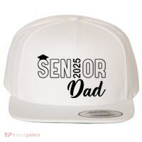 Senior 2025 Dad Class Of 2025 Father Wool Snapback Cap