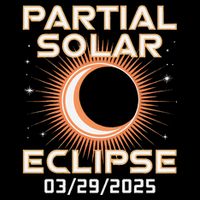 Solar 2025 Eclipse 3.29.25 Partial Solar Eclipse March 2025 Tall T-Shirt