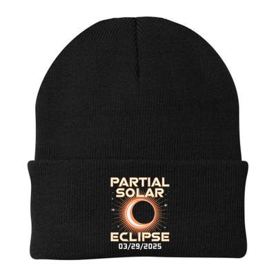 Solar 2025 Eclipse 3.29.25 Partial Solar Eclipse March 2025 Knit Cap Winter Beanie