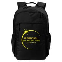 Solar 2025 Eclipse 3.29.25 Partial Solar Eclipse March 2025 Daily Commute Backpack