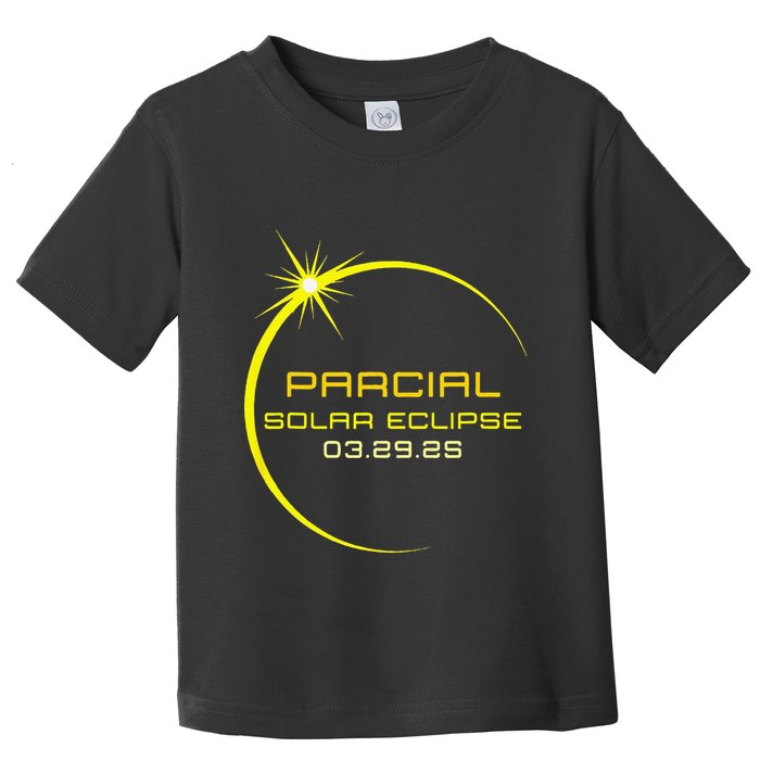 Solar 2025 Eclipse 3.29.25 Partial Solar Eclipse March 2025 Toddler T-Shirt