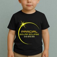 Solar 2025 Eclipse 3.29.25 Partial Solar Eclipse March 2025 Toddler T-Shirt
