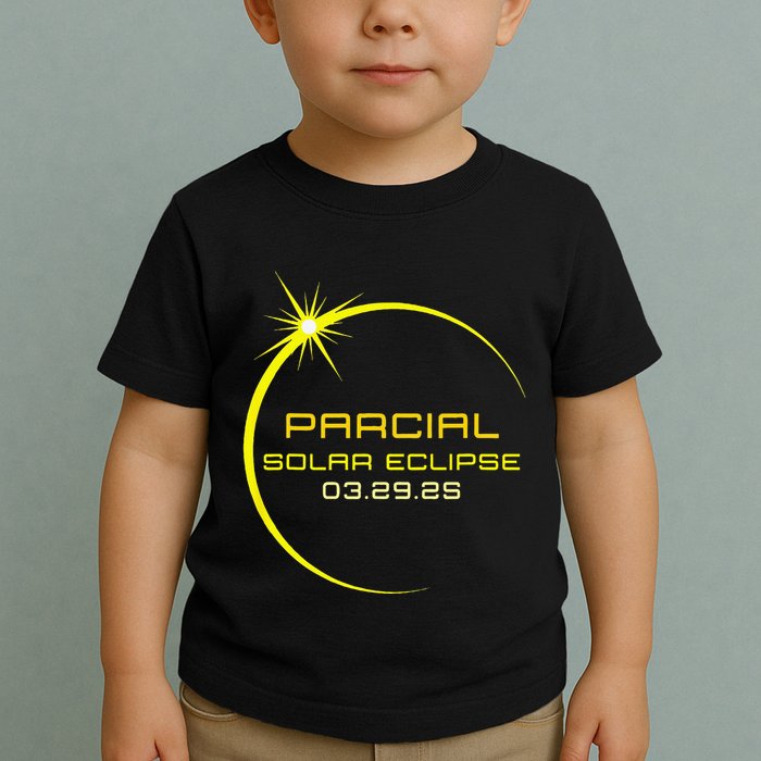 Solar 2025 Eclipse 3.29.25 Partial Solar Eclipse March 2025 Toddler T-Shirt