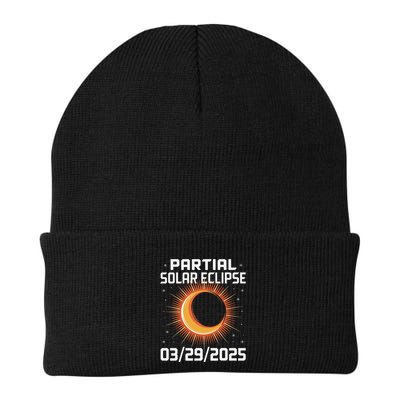 Solar 2025 Eclipse 3.29.25 Partial Solar Eclipse March 2025 Knit Cap Winter Beanie