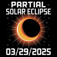 Solar 2025 Eclipse 3.29.25 Partial Solar Eclipse March 2025 Flat Bill Trucker Hat