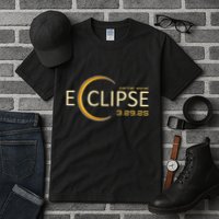 Solar 2025 Eclipse 3.29.25 Partial Solar Eclipse March 2025 Tall T-Shirt
