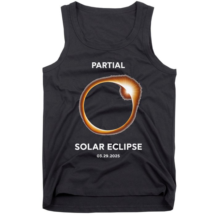 Solar 2025 Eclipse 3.29.25 Partial Solar Eclipse March 2025 Tank Top