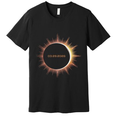 Solar 2025 Eclipse 3.29.25 Partial Solar Eclipse March 2025 Premium T-Shirt