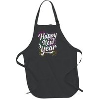 Supplies 2025 Family Matching Fireworks Happy New Year Party Gift Full-Length Apron With Pockets