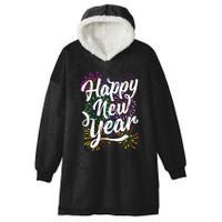 Supplies 2025 Family Matching Fireworks Happy New Year Party Gift Hooded Wearable Blanket