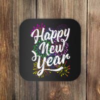 Supplies 2025 Family Matching Fireworks Happy New Year Party Gift Coaster