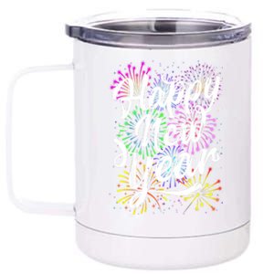 Supplies 2025 Family Matching Fireworks Happy New Year Party Gift 12 oz Stainless Steel Tumbler Cup