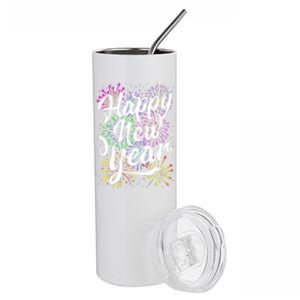 Supplies 2025 Family Matching Fireworks Happy New Year Party Gift Stainless Steel Tumbler