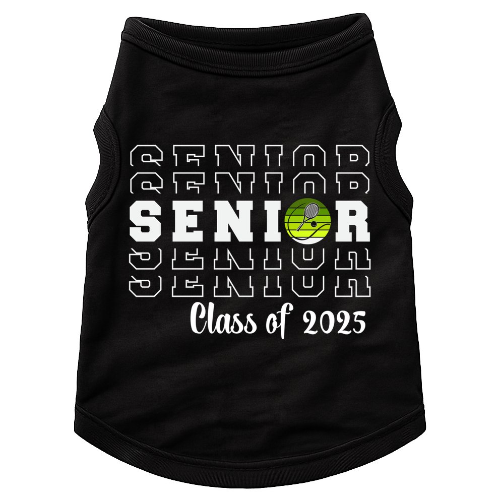 Senior 2025 Family Class Of 2025 Tennis Graduation Great Gift Doggie Tank