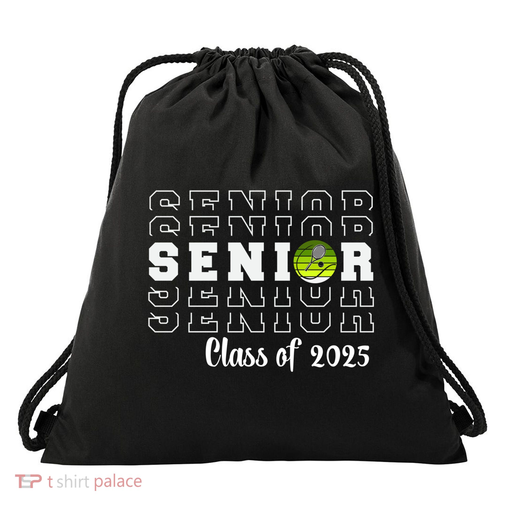 Senior 2025 Family Class Of 2025 Tennis Graduation Great Gift Drawstring Bag