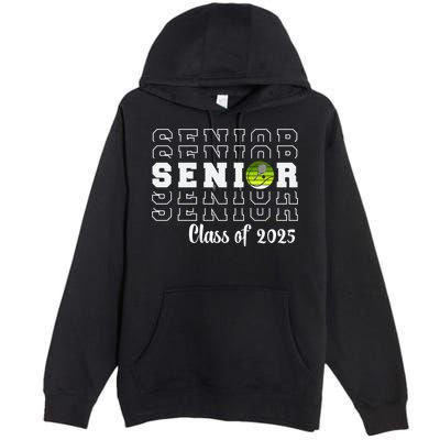 Senior 2025 Family Class Of 2025 Tennis Graduation Great Gift Premium Pullover Hoodie