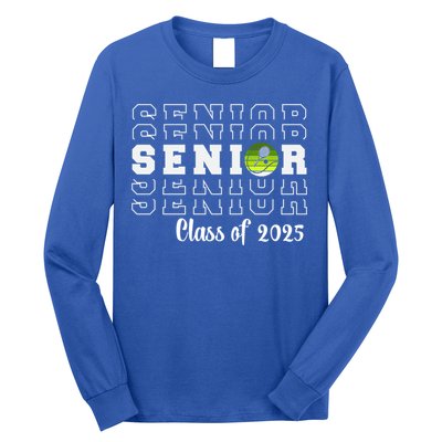 Senior 2025 Family Class Of 2025 Tennis Graduation Great Gift Long Sleeve Shirt
