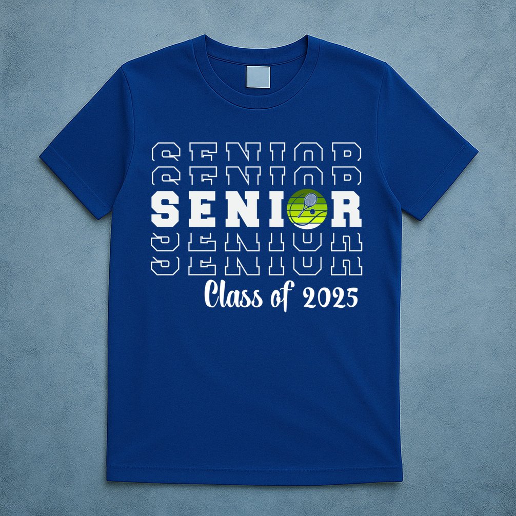 Senior 2025 Family Class Of 2025 Tennis Graduation Great Gift T-Shirt