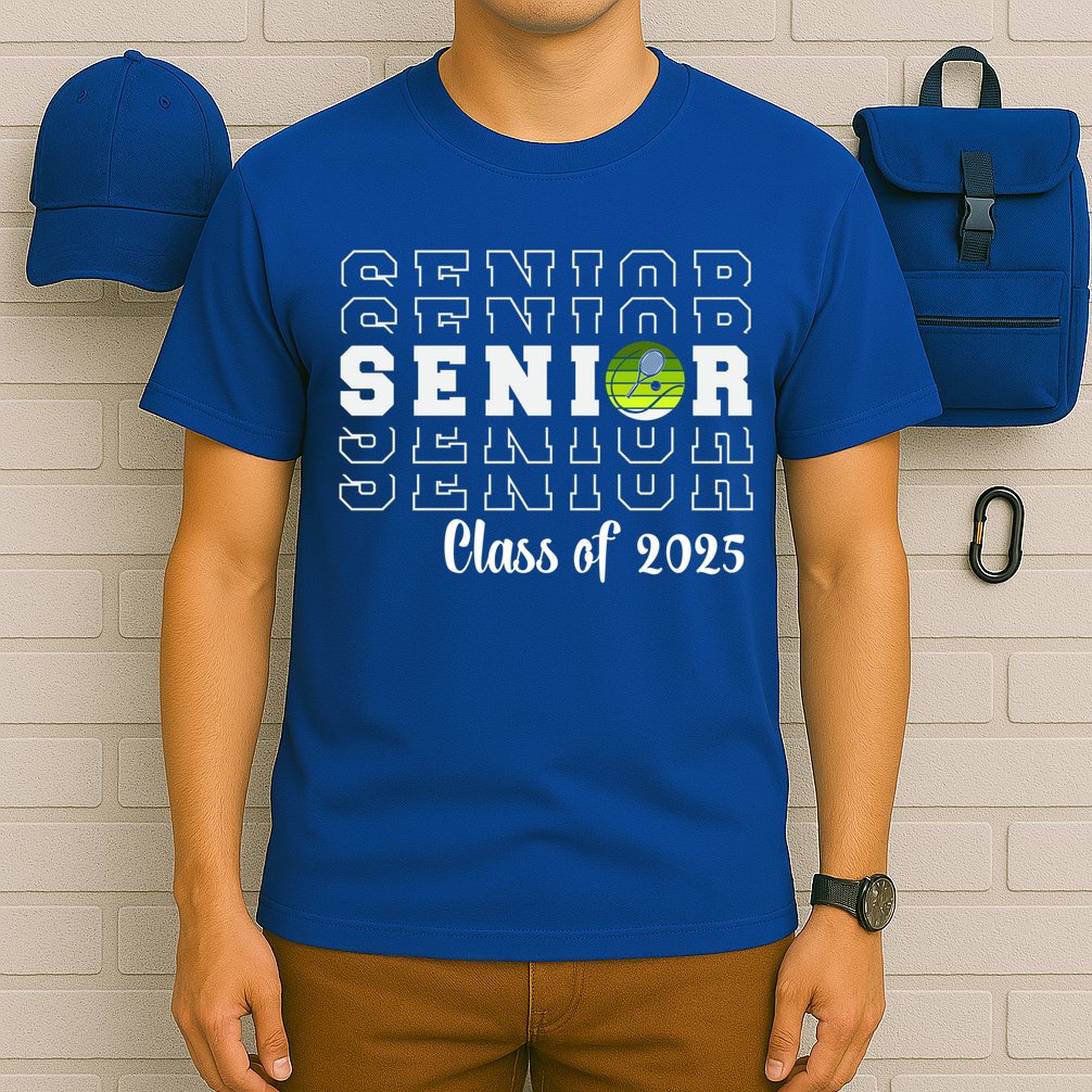 Senior 2025 Family Class Of 2025 Tennis Graduation Great Gift T-Shirt